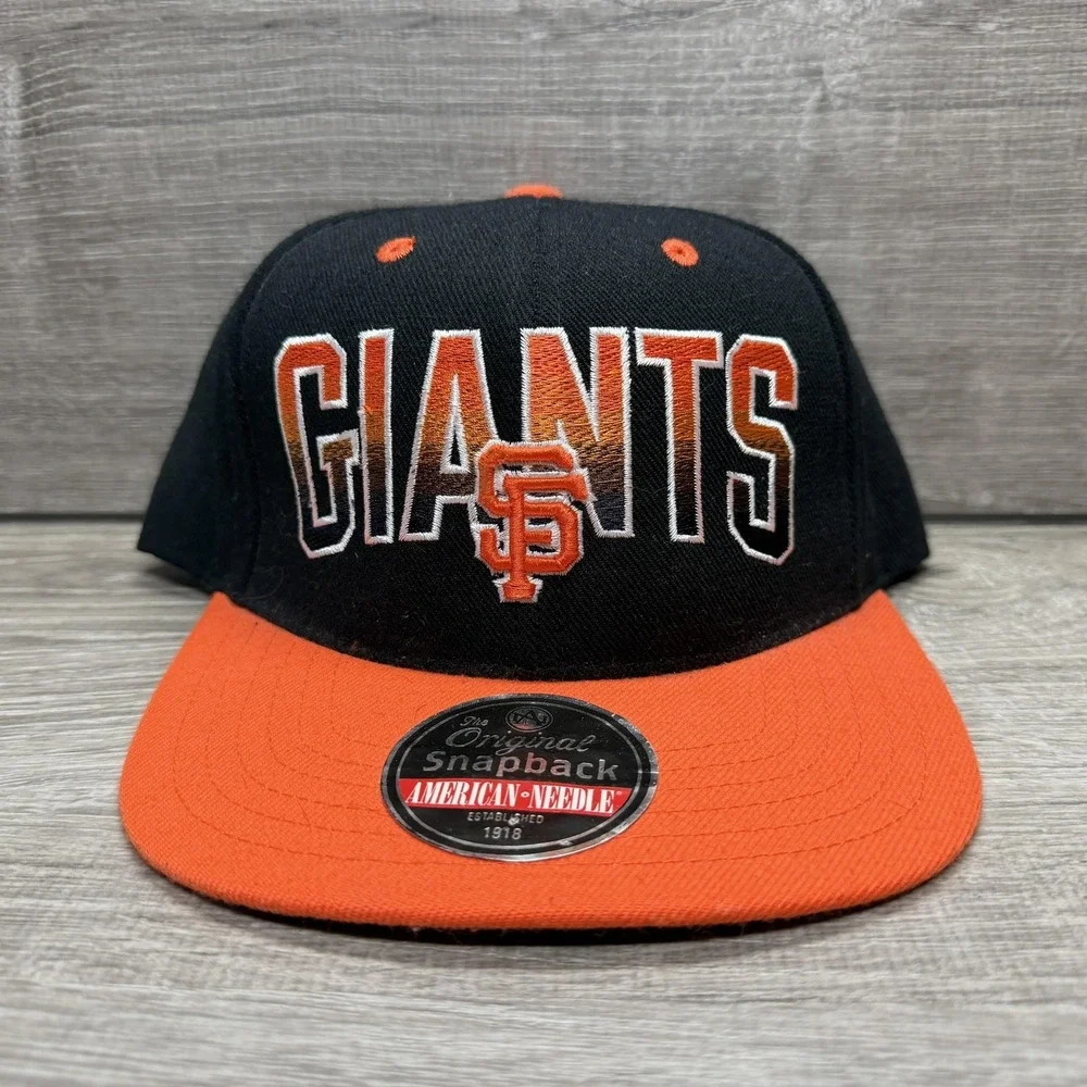 San Francisco Giants Hat Cap Snap Back Mens One Size Black MLB American Needle